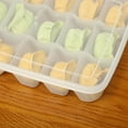 thumbnail image 3 of Luckyn Single Layer 30 Grids Refrigerator Storage Container Plastic Box,Kitchen Fridge Freezer Dumplings Fresh-keeping Food Storage Box Shelf Holder,1 Pcs, 3 of 6