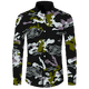 thumbnail image 3 of Camisa de primavera y otoño más nueva para hombre, camiseta de manga larga con estampado 3D de camuflaje, camisa informal con cuello vuelto y botones, camiseta para hombre y mujer, 3 of 5