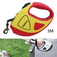 thumbnail image 3 of Correa retráctil para perros de servicio de 360 degree antideslizante; Cinta / cinta de nailon resistente; Freno con una mano, - Yellow_16ft Sunnimix correa retráctil, 3 of 8