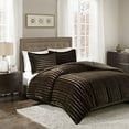 thumbnail image 2 of Duke Faux Fur Comforter Mini Set Chocolate King/Cal King, 2 of 10