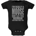 thumbnail image 1 of Halloween Costume Humain Moose Noir Doux pour Bébé une Pièce, 1 of 1