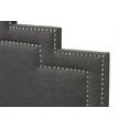 thumbnail image 4 of Baxton Studio Sophia Modern and Contemporary Dark Grey Fabric Queen Size Headboard, 4 of 6