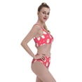 thumbnail image 6 of High Waisted Bikini Sets For Women, Cartoon Cute Hamster Rose Red Swimsuits Tummy Control, Two Pieces Bathing Suit, 6 of 8