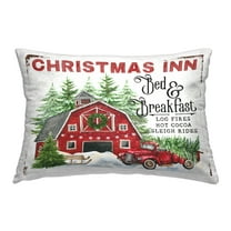 Stupell Industries Christmas Inn Shop Decorative Printed Throw Pillow, 14 x 20