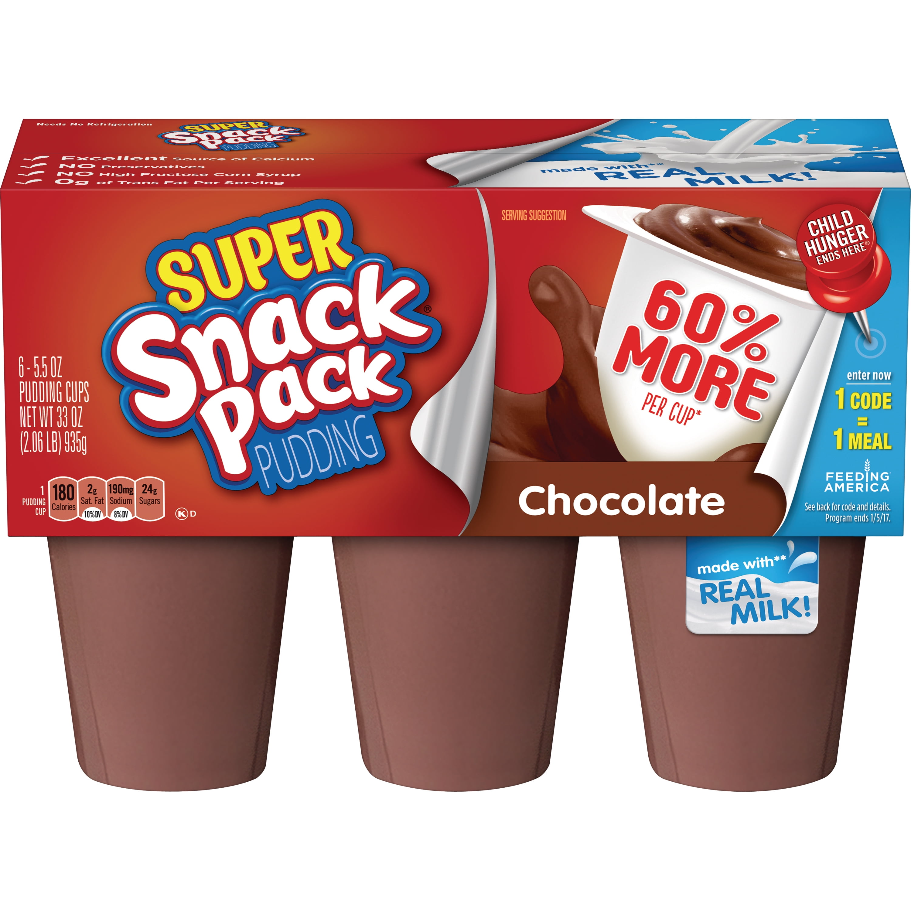 Super Snack Pack Chocolate Pudding Cups 6 Count Walmart super-snack-pack-chocolate-pudding-cups-6-count-walmart