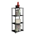 thumbnail image 2 of Convenience Concepts Designs2Go Classic Glass 4 Tier Tower, Black Glass, 2 of 3