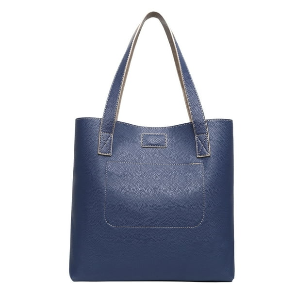Poppy Reversible Woman Leather Tote Bag Shoulder Vegan Satchel Handbags 15 6 Inch Notebook Laptop Lightweight Work Fo Women Large Capacity Com - Lightweight Leather Tote Handbags Poppy Reversible Woman Leather Tote Bag Shoulder Vegan Satchel Handbags 15 6 Inch Notebook Laptop Lightweight Work Fo Women Large Capacity Com - Lightweight Leather Tote Handbags