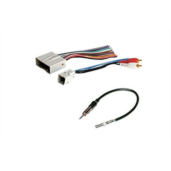 ASC Audio Car Stereo Wire Harness and Antenna Adapter to install an Aftermarket Radio for some Ford Lincoln Mazda Mercury Vehicles- Compatible Vehicles listed below