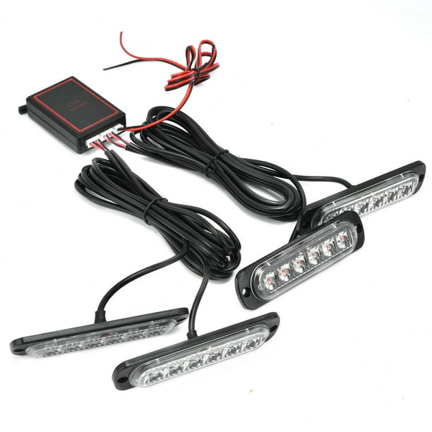 Luz de Emergencia Para automóvil ANGGREK Luces Estroboscópicas LED a Prueba de Agua Azul Roja