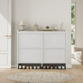 thumbnail image 3 of Shoe Cabinet with 4 Flip Drawers,Modern Shoe Storage for Entryway,Wooden Shoe Organizer Cabinet with Adjustable Shelf,Hidden Shoe Rack for Hallway,Living Room, 3 of 7