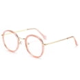 thumbnail image 2 of Gafas de lectura con montura redonda, monturas anti luz azul estilo coreano para hombres y mujeres, gafas para personas mayores, gafas ultraligeras para personas mayores, 2 of 5
