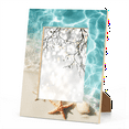 thumbnail image 3 of Starfish Beach Seashells 4x6 Picture Frame Wooden Photo Frames Vertical Horizontal Hanging 4x6 Display Photos for Wall Mounting or Tabletop Display for Home Office Living Room Decor, 3 of 9