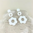 thumbnail image 4 of 60s 70s Vintage Daisy Flower Floral Drop Dangle Earring for Women Bohemian Retro Resin Acrylic Petal Statement Earring Lovely Jewelry Birthday Gift, 4 of 4