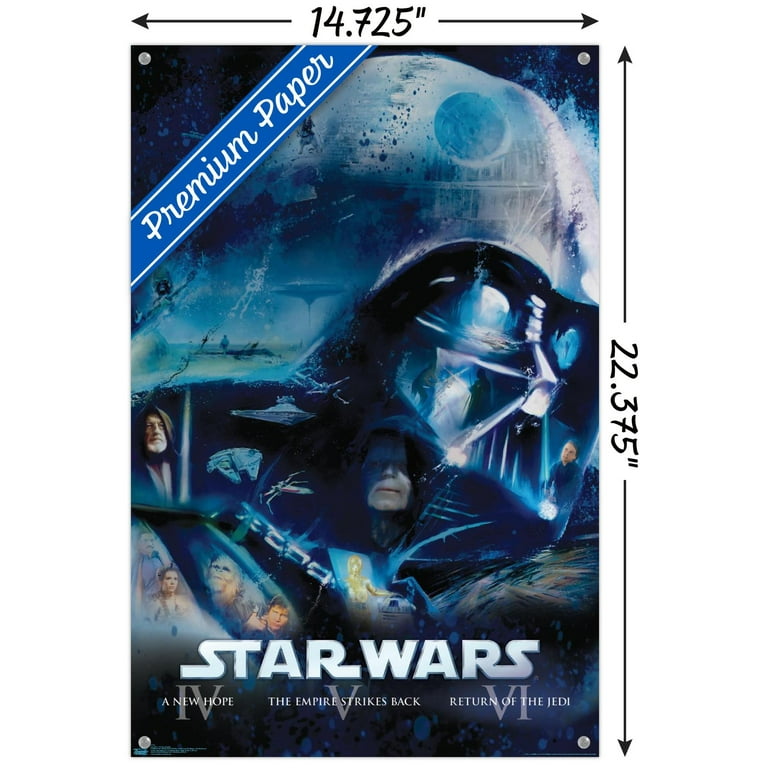 Star Wars: The Last Jedi - One Sheet Wall Poster with Push Pins, 14.725 x  22.375 