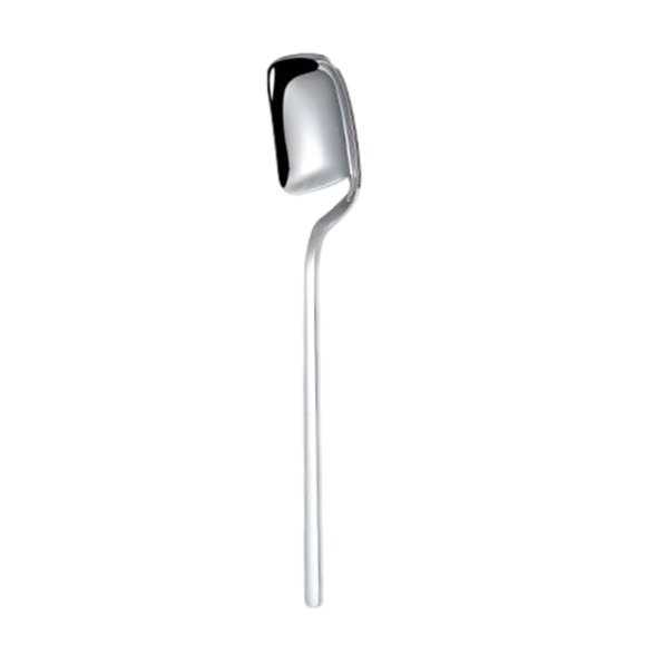 Oleegame 1PC Tomato Slicer And Lemon Slicer Stainless Steel Teaspoon Set For Tea Coffee Sugar Condiments & Spices 14.5cm Small Spoon (Round Edge)