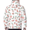 thumbnail image 7 of Fotbe Men's Hoodie with Fruit Pattern - Kangaroo Pocket Pullover Hooded Sweatshirt, Perfect for Daily Wear, Travel, and Home-4X-Large, 7 of 7
