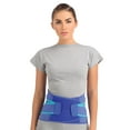 thumbnail image 3 of Flamingo Lumbar Sacro Support Belt- Back Pain Relief, Monofilament Elastic, Softer Foam Pad, Blue, L, 3 of 6