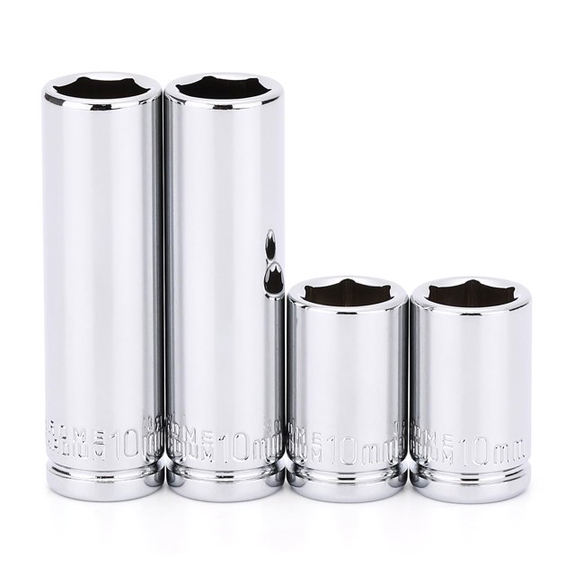 Juego de dados MIXPOWER de 10 mm, 4 piezas, acero Cr-V, 6 puntas
