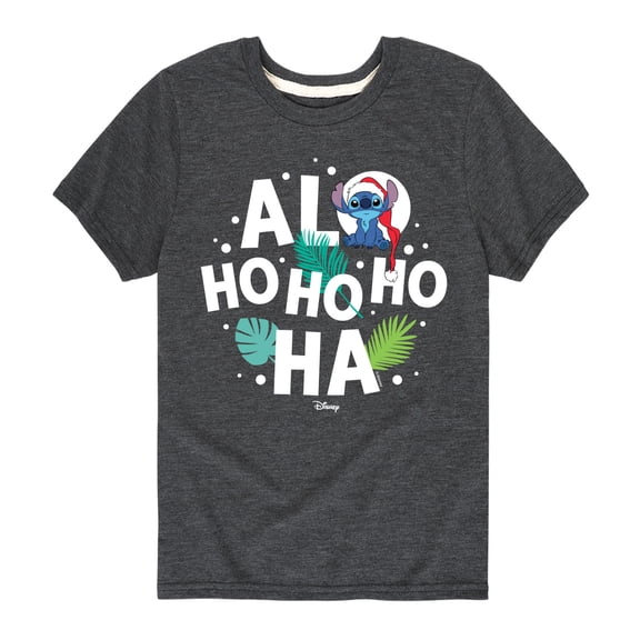 Lilo & Stitch - Alo Ho Ho Ho Ha - Toddler And Youth Short Sleeve Graphic T-Shirt