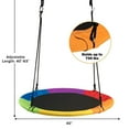 thumbnail image 6 of Resenkos 40-Inch Flying Saucer Tree Swing - Oxford Fabric, Outdoor Play for Kids, Durable & Safe, Multicolor, 6 of 8