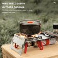 thumbnail image 3 of Table de Camping Portable pour Pique-Nique BBQ, Isolation Thermique, Cuisinière à Gaz, Bureau Pliant, 3 of 9