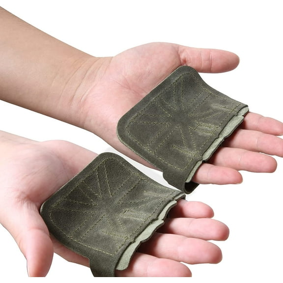 Fitness Gym Grip Pads for Weightlifting Powerlifting Cross Training Exercise Deadlift,4 Finger Loop Gym Workout Gloves for Men & Women The Gripper Palm Protection