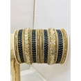 thumbnail image 4 of Gold & Black Color Rhinestone Bangles, 4 of 4