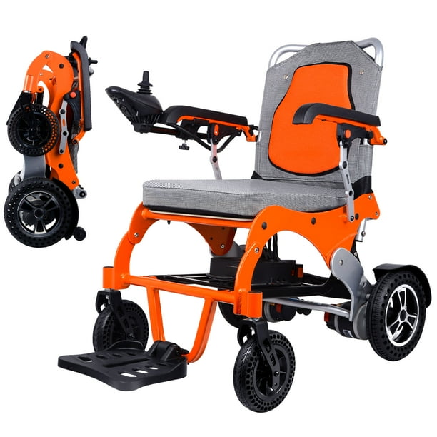 Electric Wheelchair for Seniors Dual Motors & 10Ah LiBattery Electric