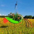 thumbnail image 2 of Hanging Flower Pot Creative Flamingo Parrot Appearance Metal Chain Hanging Decoration, 2 of 6