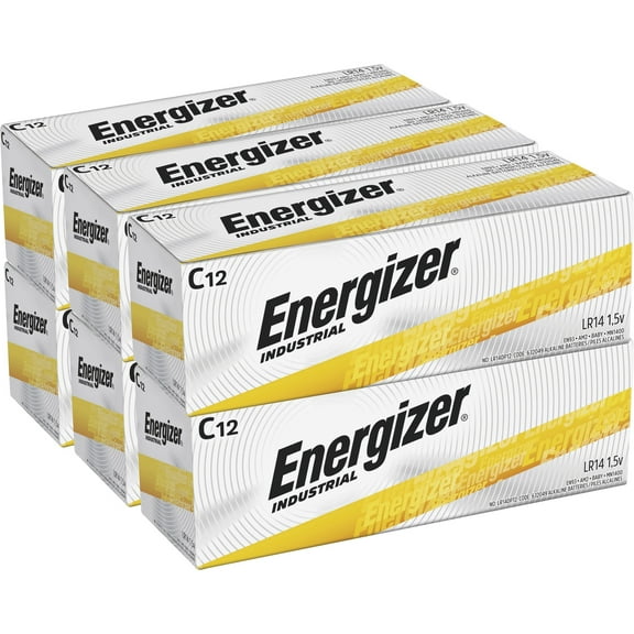 Energizer Industrial Alkaline C - For Multipurpose - C - 72 / Carton