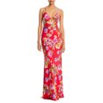 thumbnail image 1 of Vestido De Tirantes Finos Vestido de fiesta de cóctel con estampado de flores sin espalda con tirantes finos para mujer (rojo L) Ygjytge para Mujer Rojo T L, 1 of 9