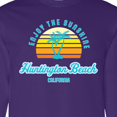 thumbnail image 4 of Inktastic Summer Enjoy the Sunshine Huntington Beach California Blue Long Sleeve T-Shirt, 4 of 5