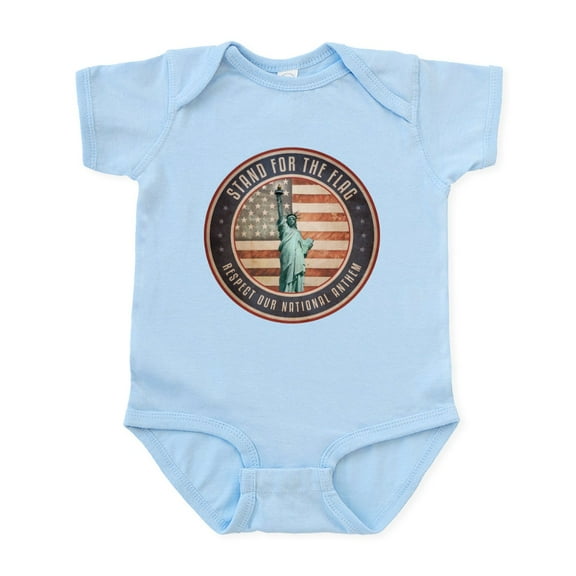 CafePress - Stand For The Flag Body Suit - Baby Light Bodysuit, Size Newborn - 24 Months