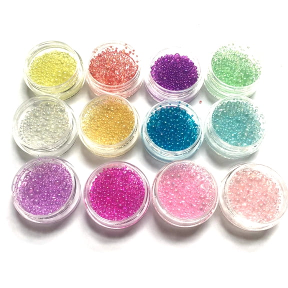 Iridescent Water Beads No Hole Bubble Beads for DIY Jewelry Making Craft Decor