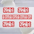thumbnail image 3 of Paquete De 5 Juegos De Manteles Para El Día De San Valentín, Camino De Mesa Rojo De Encaje Y Manteles Individuales, Decoración Del Día De San Valentín Para El Hogar, Fiesta De Aniversario De Boda Kearding HA034502-00, 3 of 6
