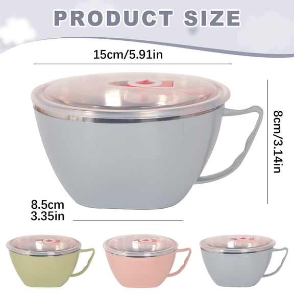2025 New Mug Meals with Lid, Ceramic Food Mug for Coffee, Soup, Stew, Cereal, Home, Office, Travel & Daily Meal Use