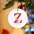 thumbnail image 1 of XWSHYW Decoraciones Navideñas Adorno Colgante Redondo de Acrílico con 26 Letras de Papá Noel para Coche, Accesorio para Colgar En Las Fiestas, 1 of 4