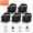 Gray Base, variant on 5-Pack Office Chair Wheel Stopper, Caster Cups with Straps & Felt Bottom Floor Protectors for Chairs, Gray Base