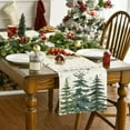 thumbnail image 4 of Cinvoph Christmas Table Runner Xmas Tree Snowfalke Table Runner, Seasonal Winter Kitchen Dining Table Decoration for Home Party Decor 13"x72", 4 of 6