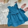 thumbnail image 3 of SHTXOZHI Toddler Girls Summer Dress Round Neck Sleeveless Casual Sundress Kids Beach Dress, 3 of 5