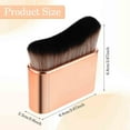 thumbnail image 4 of Large Kabuki Makeup Brush for Self Tanner, Foundation, and Blush, Soft Synthetic Bristles for Streak-Free Application, Ergonomic Handle for Easy Use, 4 of 6