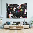 thumbnail image 7 of Coolnut Unicorn Tapestry Washable Polyester Art Wall Hanging Blanket for Living Room Bedroom Dorm Party, 90 x 60 Inch Home Decor Gifts, 7 of 7