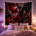 thumbnail image 2 of Embracing Figures Pale with Skinned Figure Figure Flowing, Spooky Gothic for Gothic Decor Fans, Dark Art Decor, Halloween Gift, Tapestry Wall Hanging for Bedroom and Dorm, 2 of 7