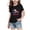 Black, variant on Unisex Kids T Shirt Independence Day Printed Casual Loose Round Neck Short Sleeve for Boys Girls 2-14 Years