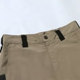 thumbnail image 6 of Youthup Men's Solid Color Cargo Pants, Moisture-Wicking Breathable Casual Workwear for Spring Summer Fall, 6 of 10
