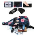 thumbnail image 5 of HAWEE Mini Sport Backpack Sling Chest Bag for Travel, Commuting and Hiking, Pink Flower, 5 of 7