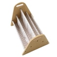thumbnail image 3 of 3 Sprouts Double-Sided Portable Bookshelf Rack for Bedroom and Playroom, Gingham Beige, 3 of 14