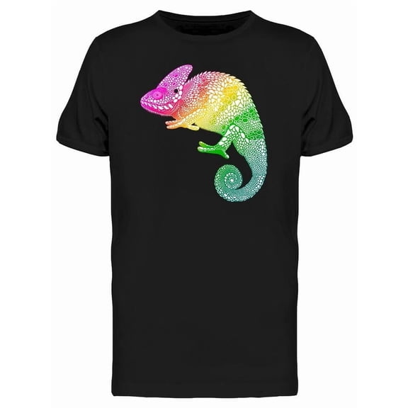 Multi Coloured Chameleon T-Shirt Men -Image by Shutterstock, Male x-Large