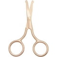 thumbnail image 3 of Nose Hair Trimmer Scissors-3.4' Round Tip Scissors For Ear Eyebrow Beard Mustache Trimming - Multi Purpose Round Personal Beauty Hair Care Tool For Men Women And Baby (Gold & Curved), 3 of 4