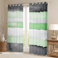 thumbnail image 2 of Castle Fairy Stripes Blackout Curtains Set of 2 (52x84 Each),Minimalist Window Curtains, 2 of 6